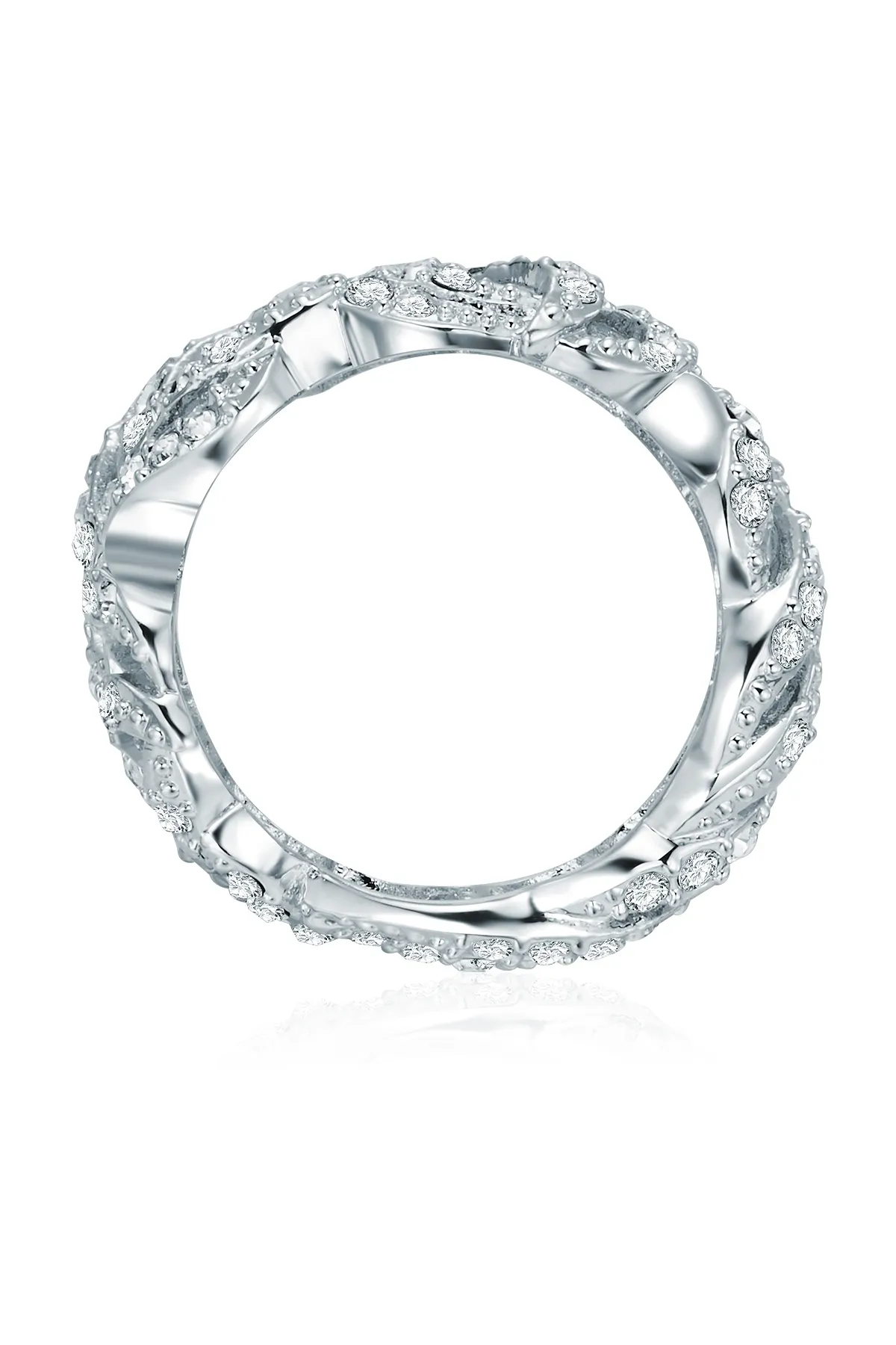Lulu & Jane  Ring mit Kristallen von Swarovski® Ring verziert mit Kristallen von Swarovski® weiß