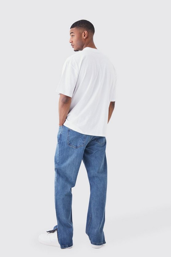 Tall lockere Jeans mit Reißverschluss-Saum