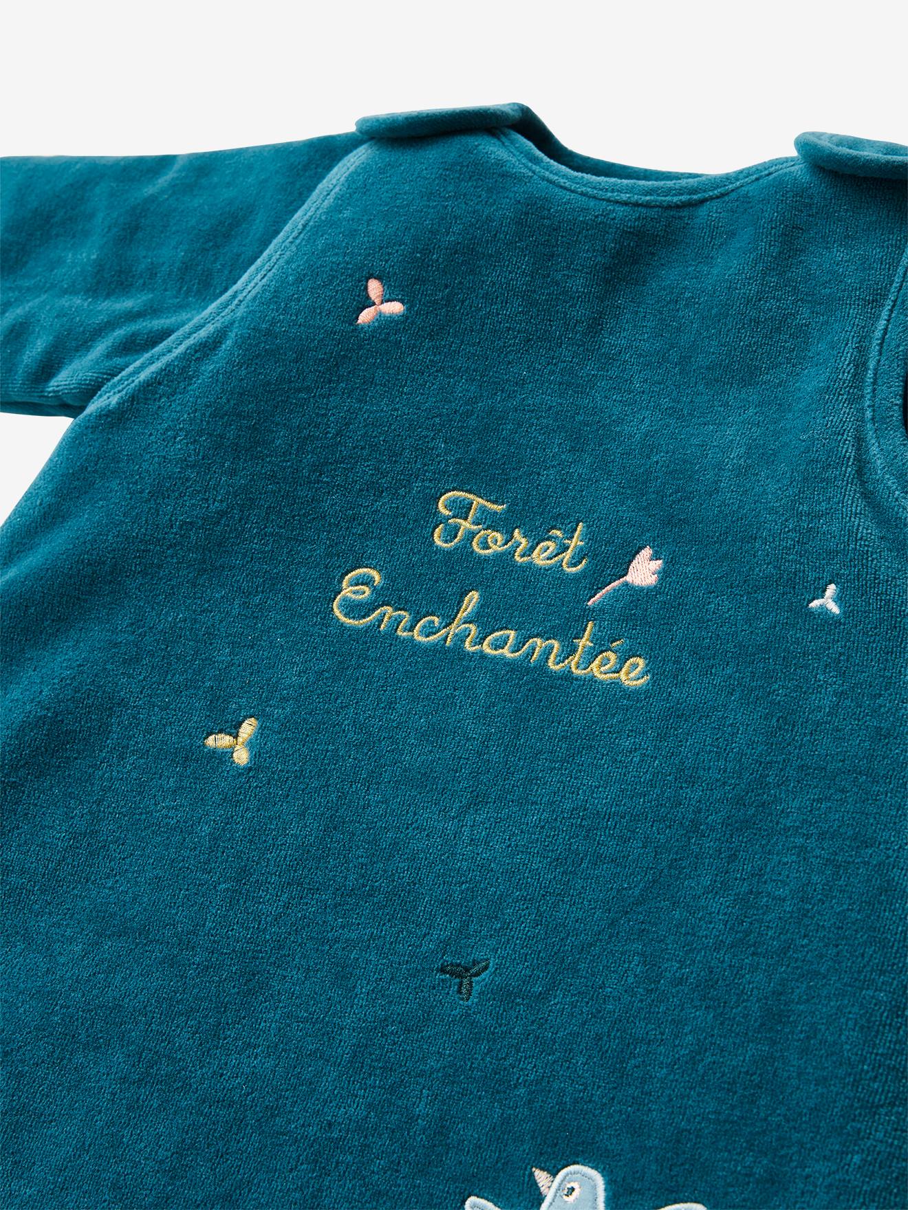 Gigoteuse manches amovibles FORET ENCHANTEE bleu