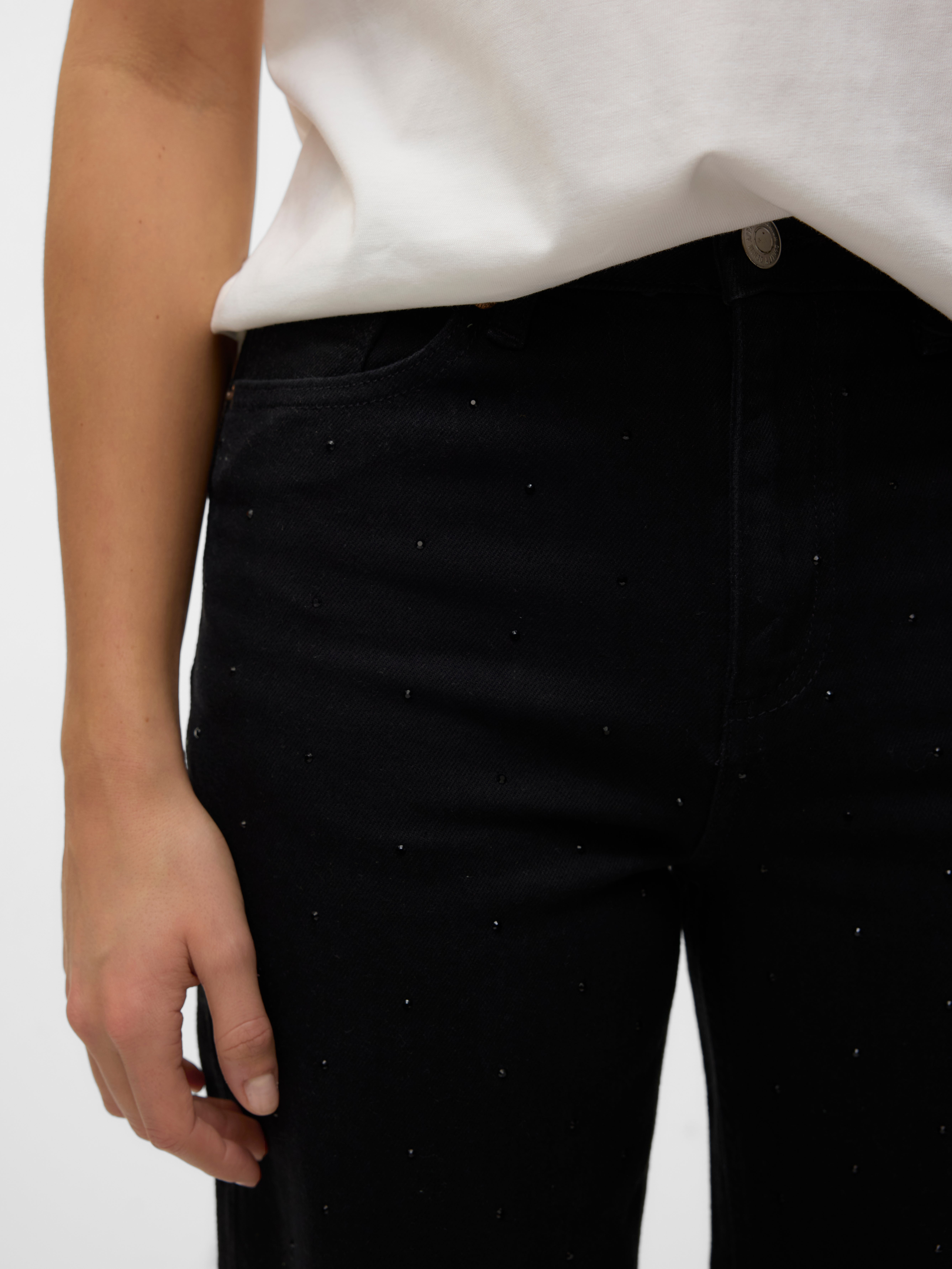 VMTESSA Hohe Taille Weiter Beinschnitt Jeans
