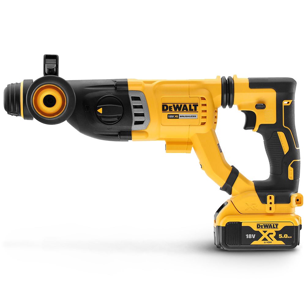 DEWALT 18V Brushless 28mm 1 x 5.0Ah XR SDS-Plus Rotary Hammer Kit DCH263P1-XE