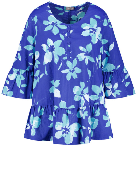Ausgestellte Bluse mit Volants