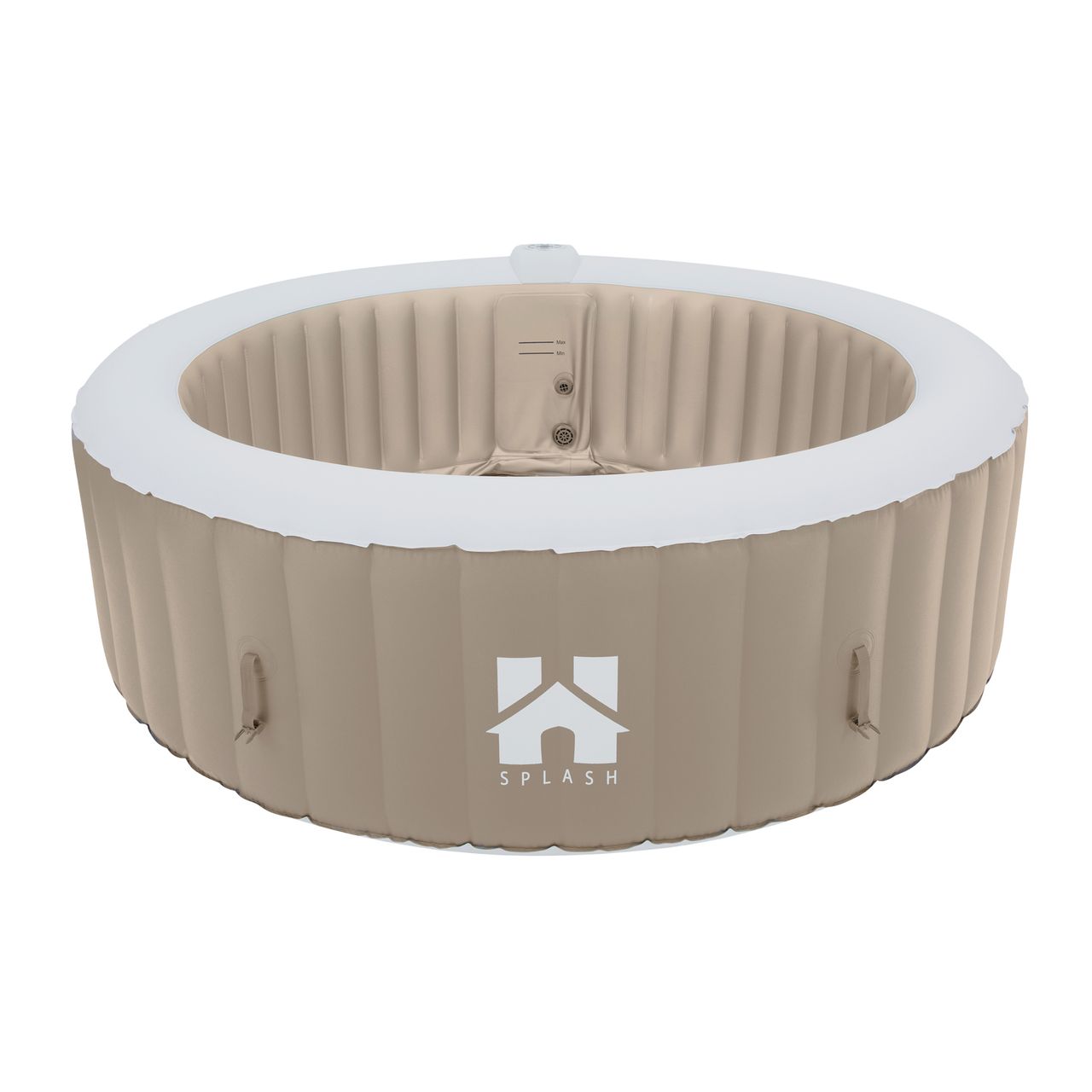 Home Deluxe Outdoor Whirlpool SPLASH - Beige- 6 Personen