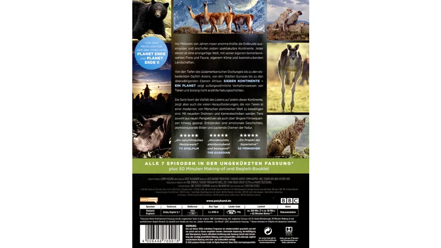 Sieben Kontinente - Ein Planet  [3 DVDs]