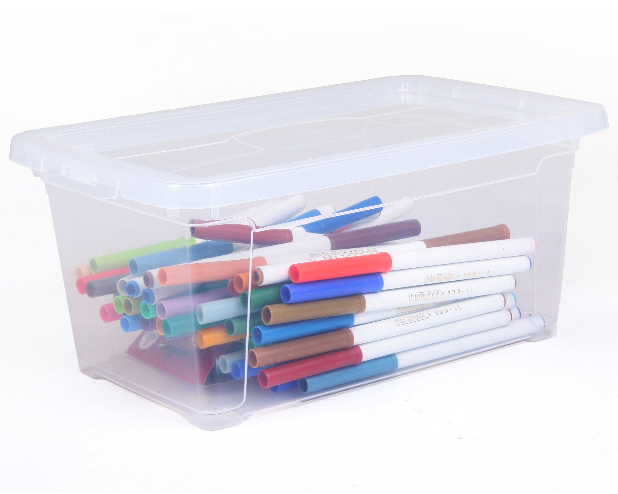 ONDIS24 Aufbewahrungsbox Aufbewahrungsbox Nähbox Schuhbox Lagerbox Allzweckbox Easy XS & Deckel, stapelbar, platzsparend, modular kombinierbar