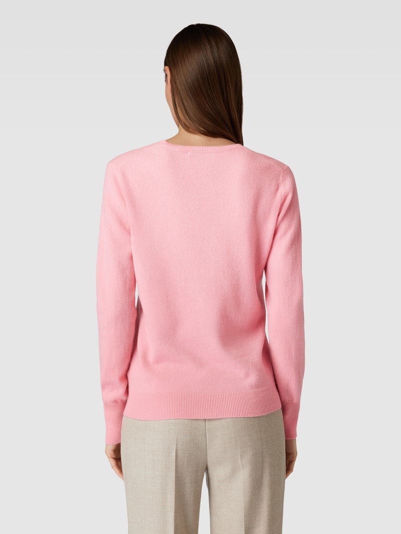 Strickpullover mit Rundhalsausschnitt im 2er-Pack in pink