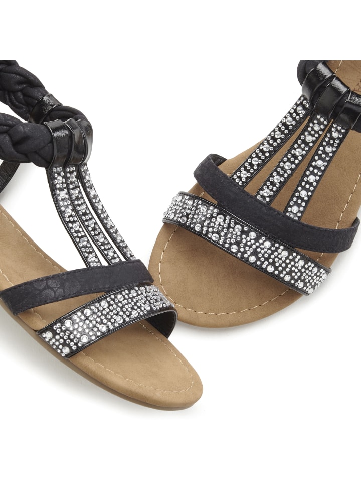 LASCANA Sandale in schwarz günstig kaufen
