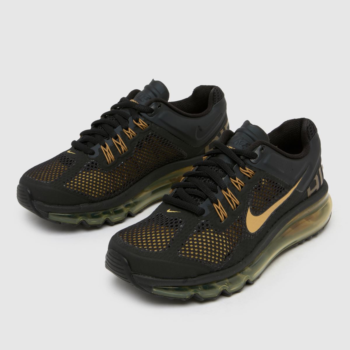 Nike Air Max 2013 fekete és arany gyerekcipő
