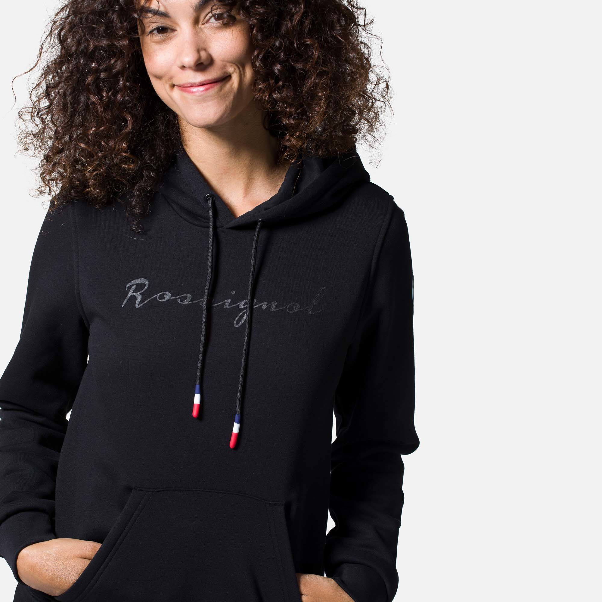 Sweat en coton à capuche Logo Femme
