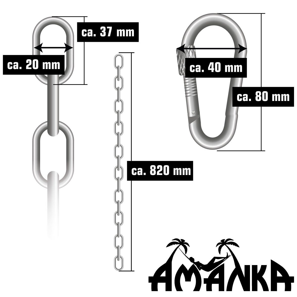 AMANKA Babywippe Baby Federwiege mit 100cm Kette Schwerlast Decke, Hängematte mit Feder+Matratze