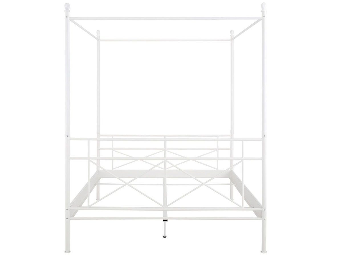 loft24 Himmelbett Tanja, Metallbett im Landhausstil, 180x200 cm