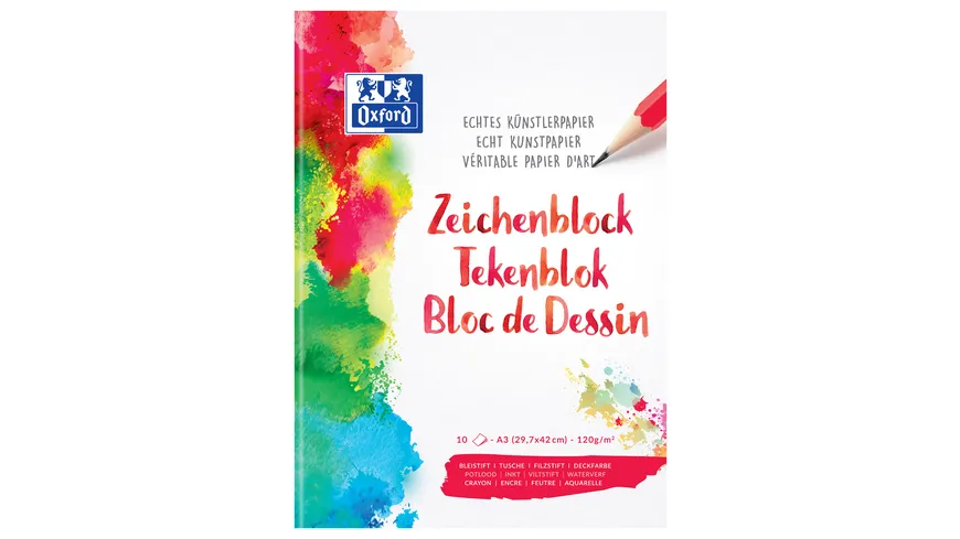 Oxford Zeichenblock A3 20Blatt