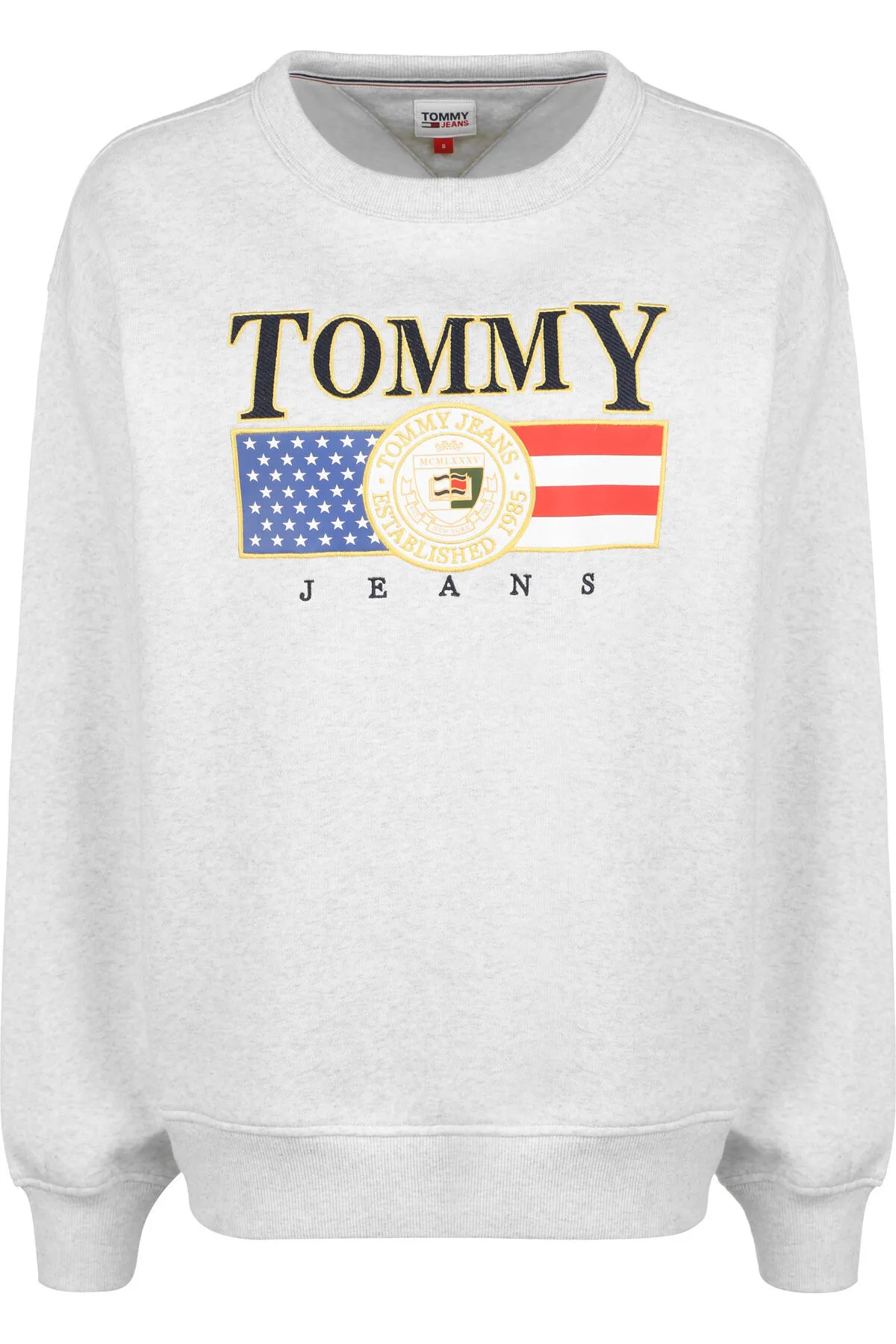 Tommy Hilfiger  Sweatshirt - Silberfarben - Relaxed Fit
