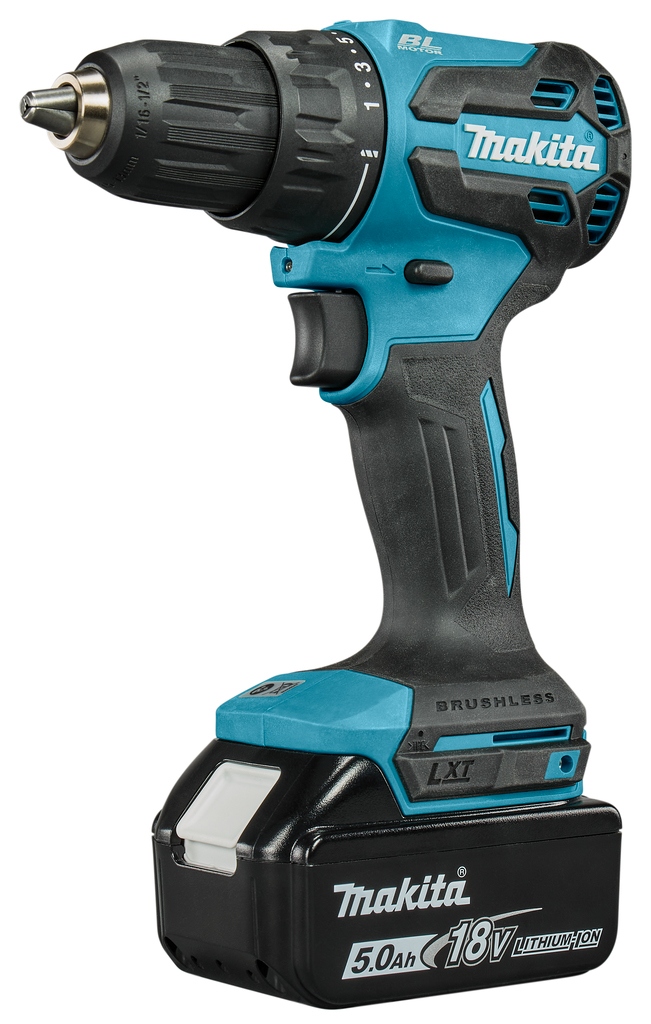 Makita DDF490RTJ LXT 18-V-Akkuschrauber inkl. 2 x 5,0-Ah-Akkus und Schnellladegerät in Mbox
