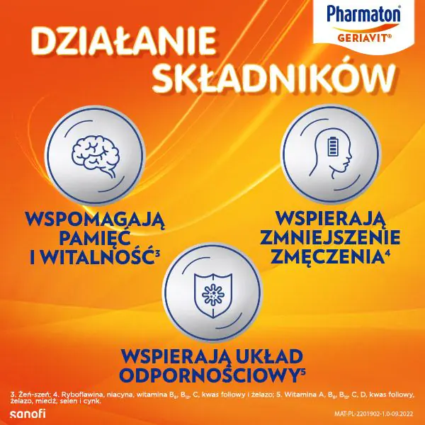 Geriavit Pharmaton vitaminų ir mineralų rinkinys, 100 tablečių