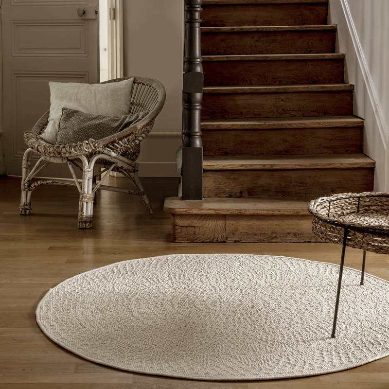Tapis deco rond CROCHET