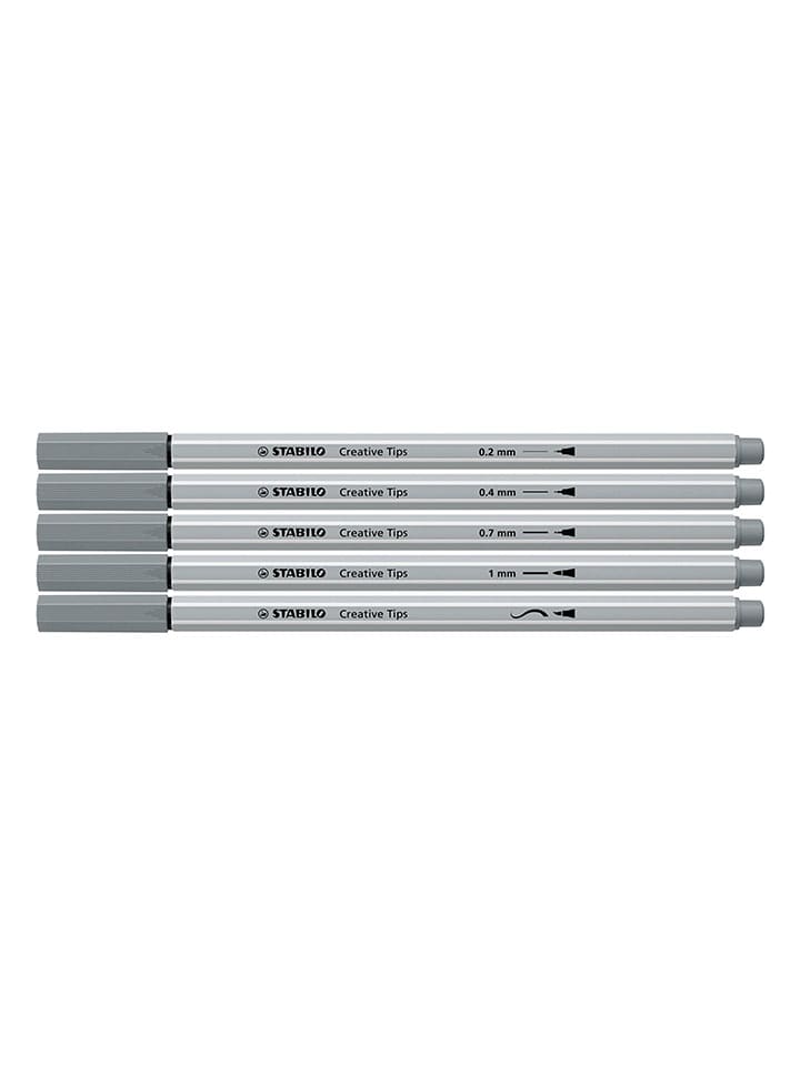 STABILO Multi-Liner ''STABILO Creative Tips ARTY'' in Grau - 10 Stück günstig kaufen onesize