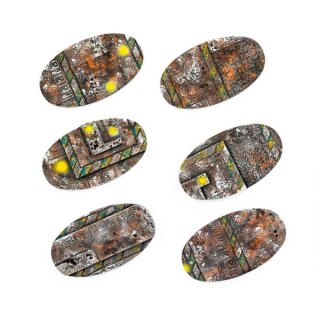 Hi-Tech 75 x 42mm Oval - Base Toppers (6)