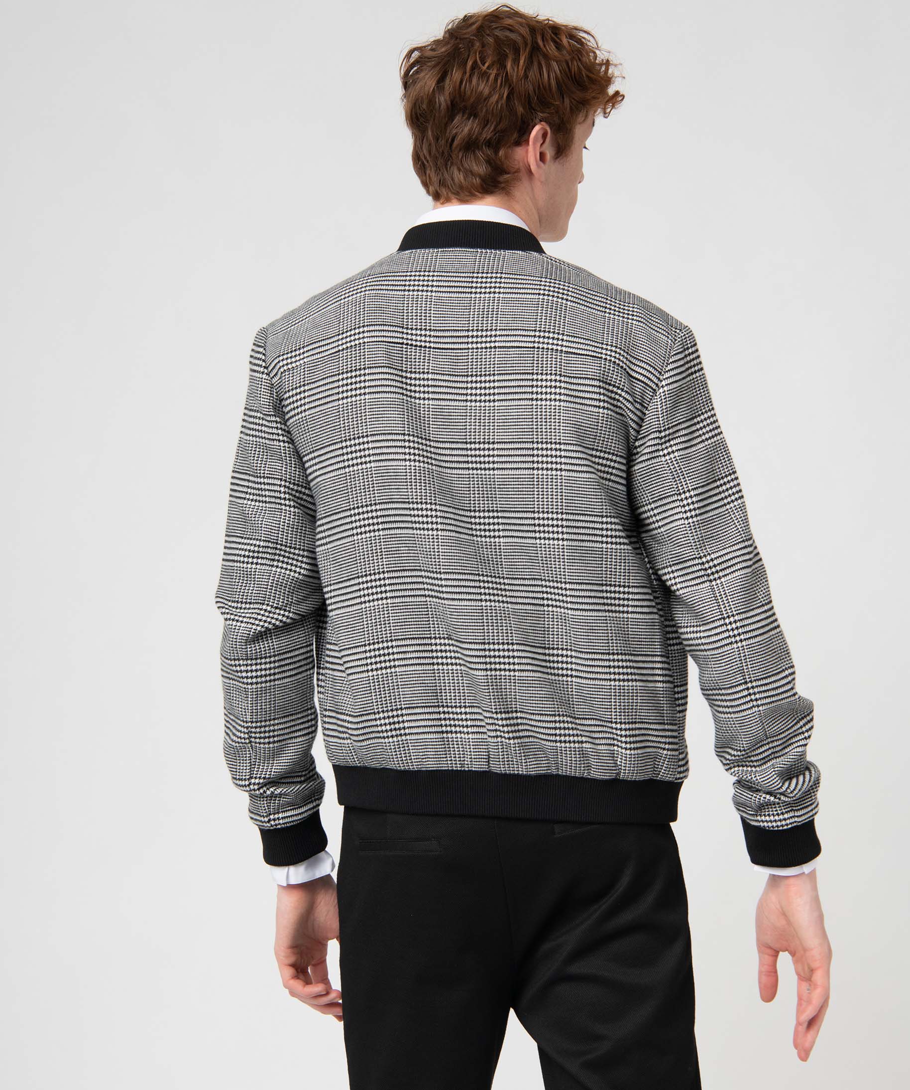 Blouson homme léger à motif pied de poule carreaux | GEMO