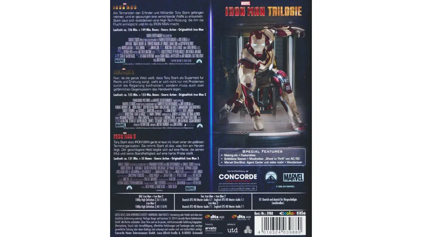 Iron Man - Trilogie  [CE] [3 BRs]