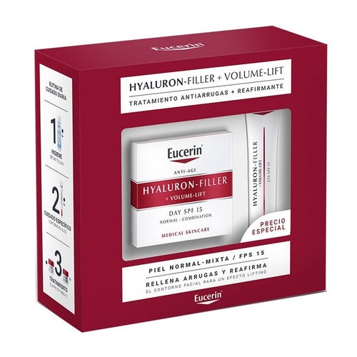 Eucerin Hyaluron-Filler + Volume-Lift sada pro smíšenou pleť SPF 15