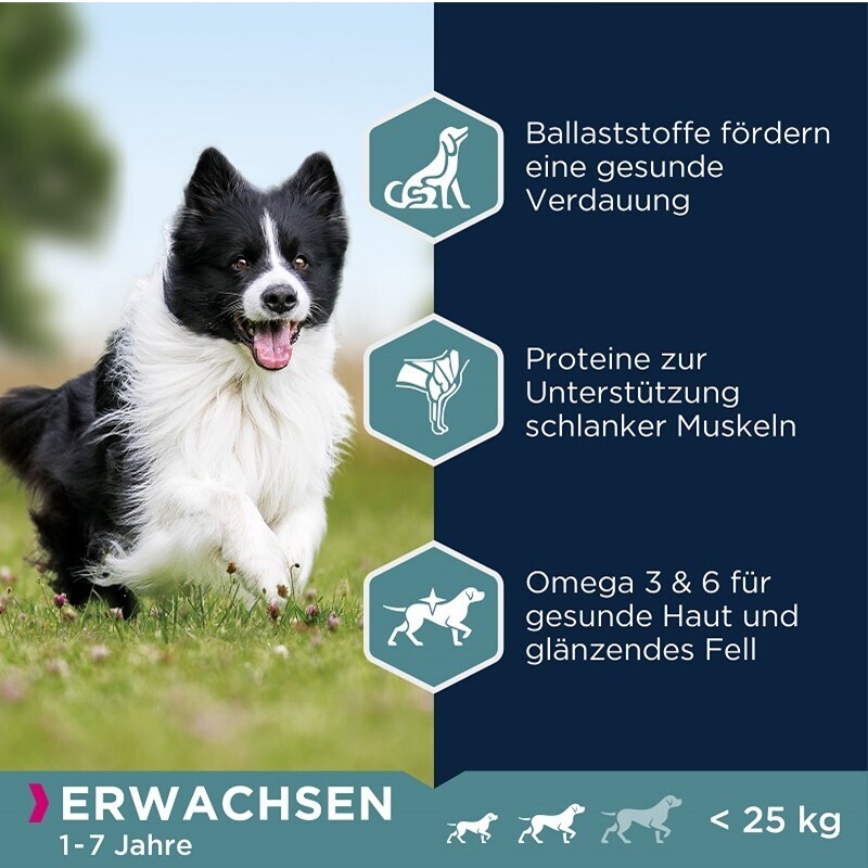EUKANUBA Hundetrockenfutter EUKANUBA Adult Small & Medium Breed Lamm & Reis 12 kg