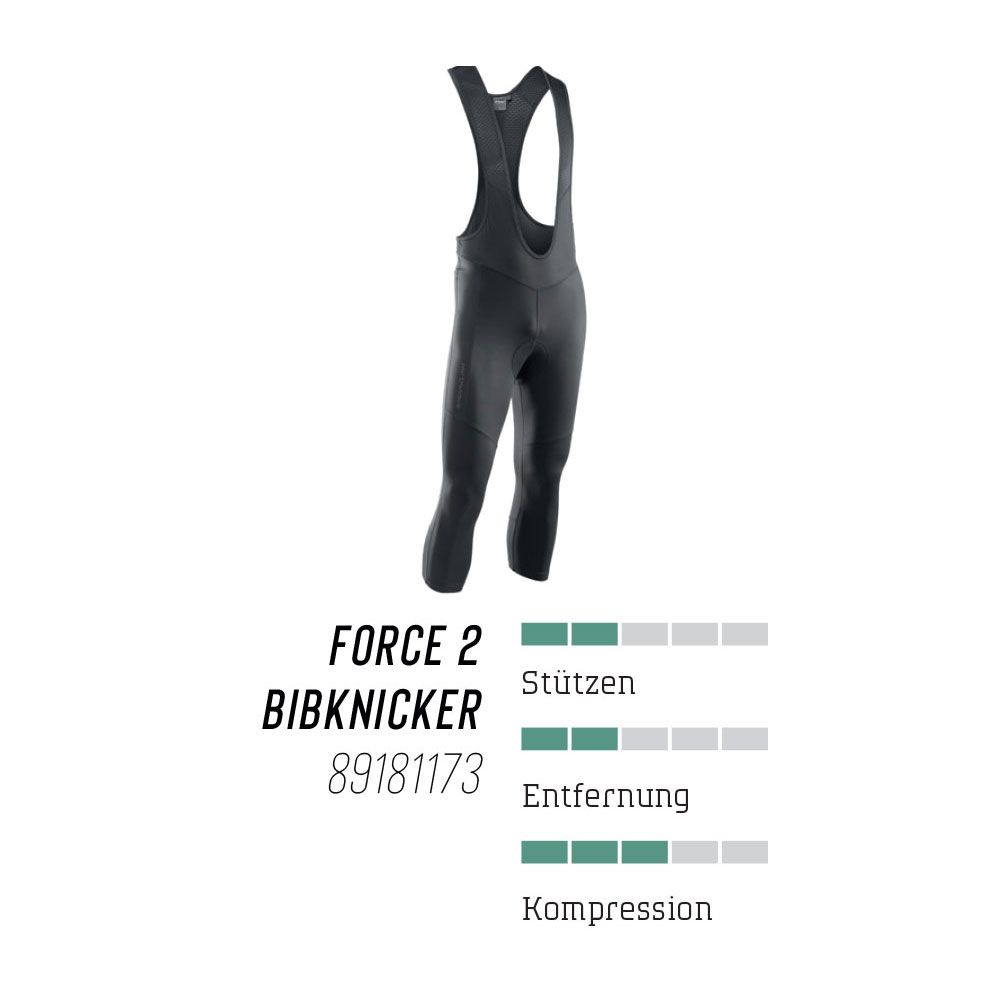 Northwave Force 2 - 3/4 Trägerhose mit Polster kaufen | Bike-Discount