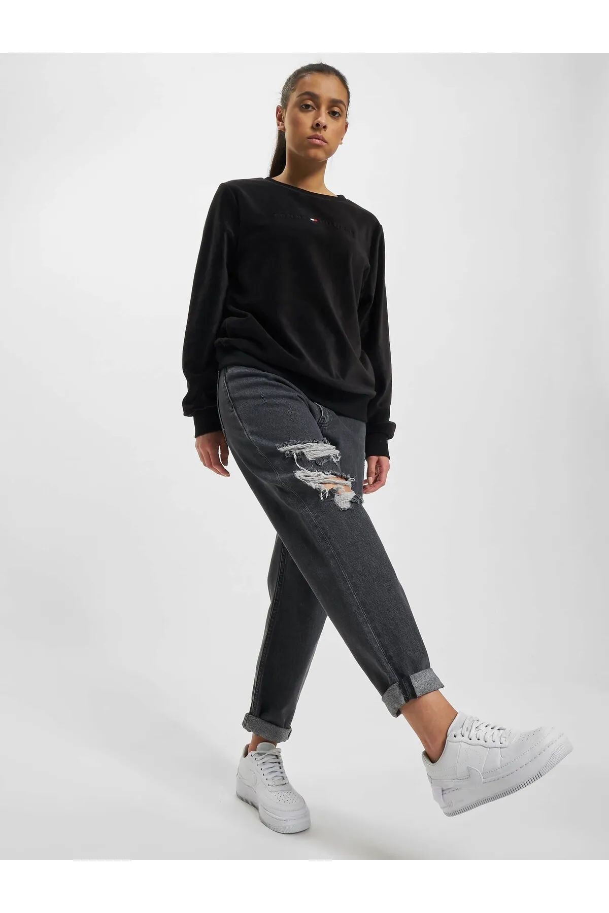 Tommy Hilfiger  Sweatshirt - Schwarz - Regular Fit