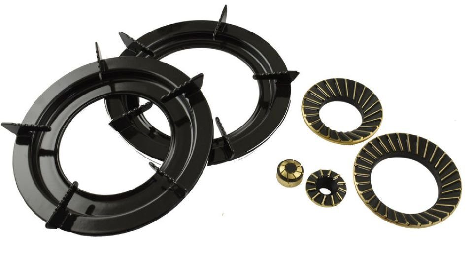 NJ The right choice Gaskocher NJ60, Edelstahl Gaskocher 2 flammig Campingkocher, Turboflamme Propan