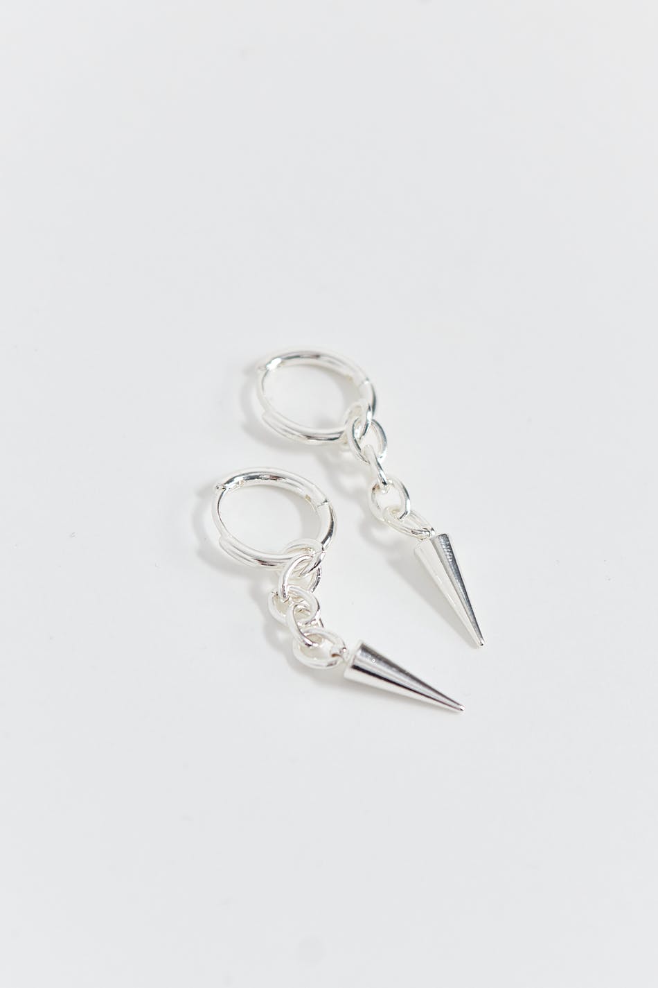Spike chain earrings