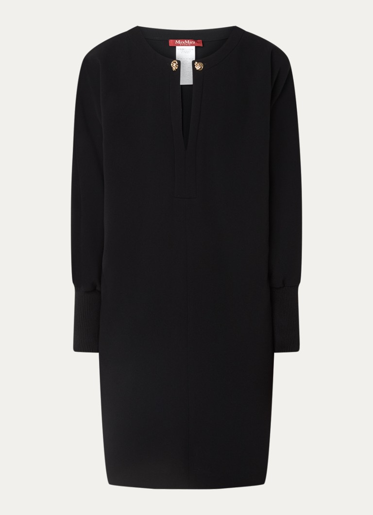 Vestido túnica corto MaxMara Asti con escote pronunciado.
