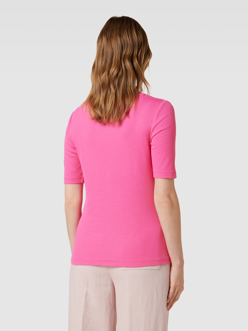 T-Shirt mit Rundhalsausschnitt Modell 'Mila' in fuchsia
