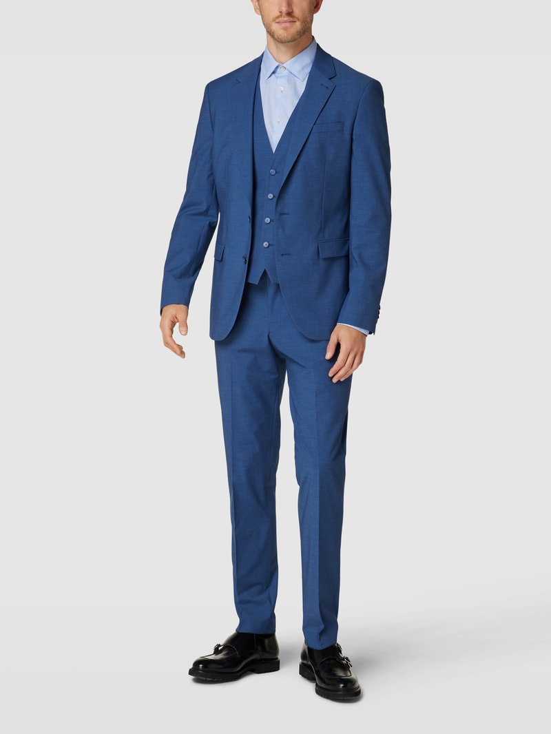 Slim Fit 2-Knopf-Sakko mit Pattentaschen in jeans