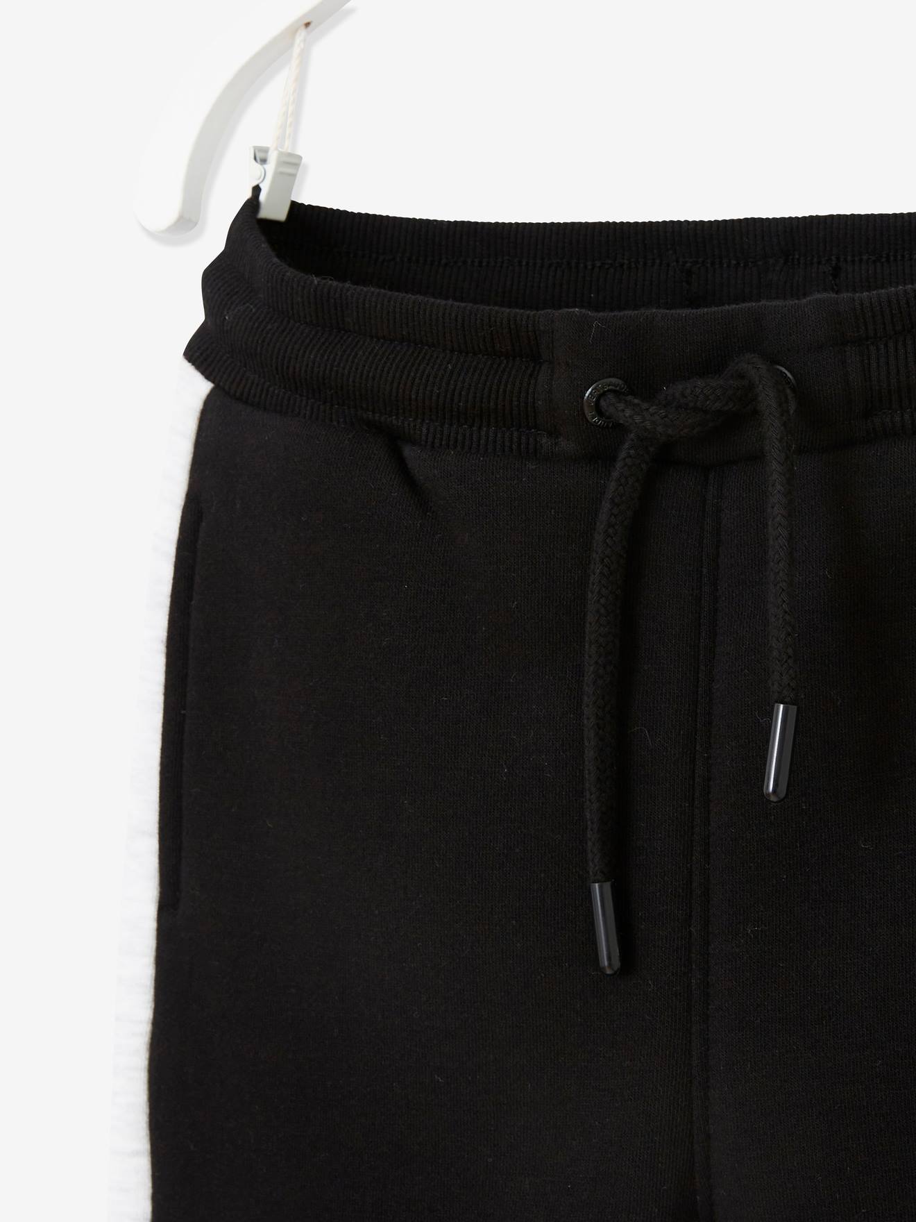 Pantalon jogging bandes côtés garçon. vert sapin