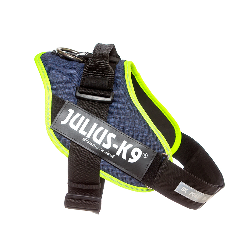 JULIUS-K9 Hundegeschirre JULIUS-K9 IDC Powergeschirr neon mix blau XL