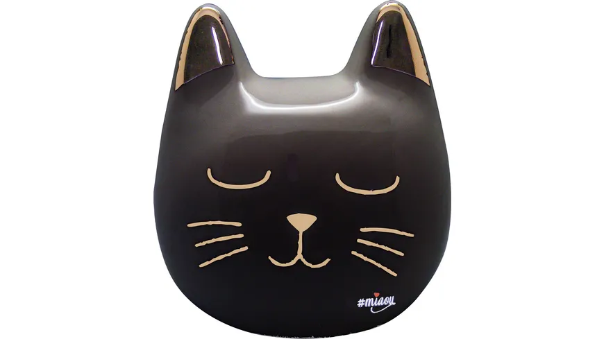 MIAOU Spardose schwarz/gold MIA11BC/B schwarz-gold