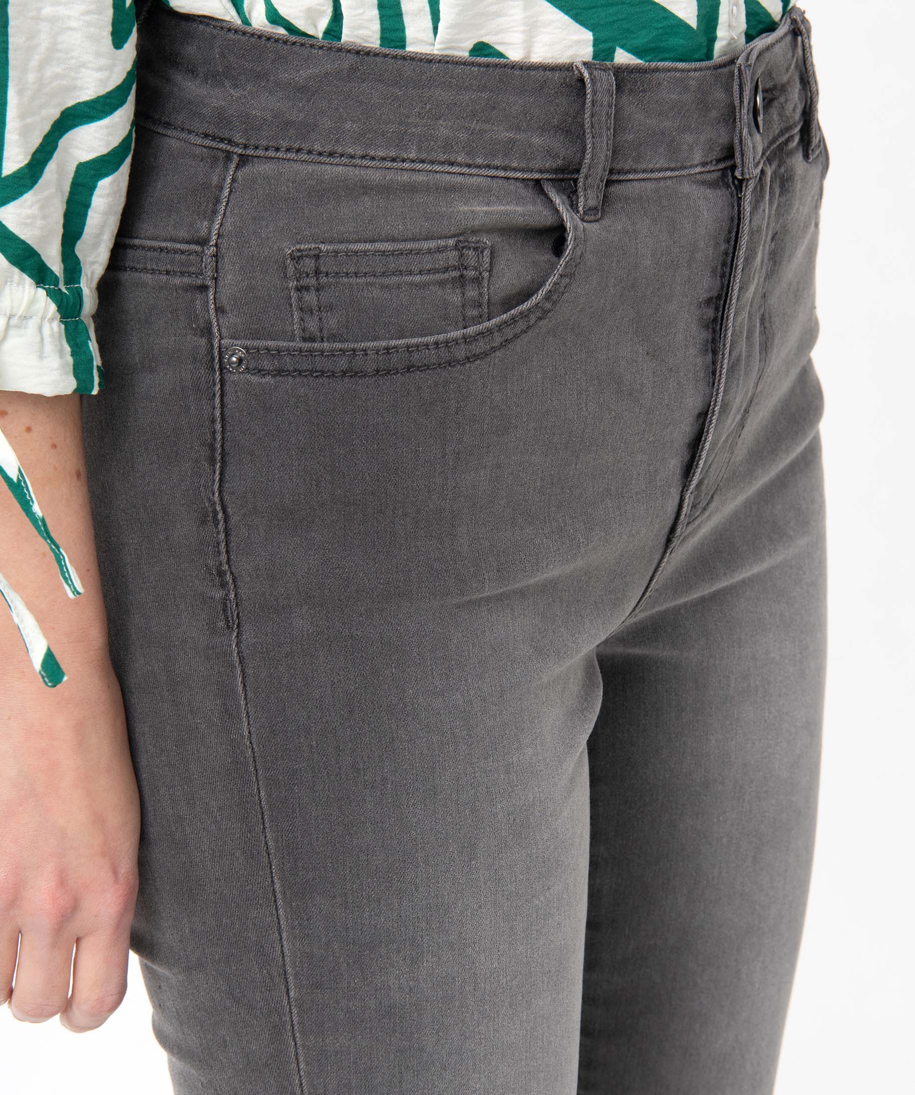 Jean femme coupe Slim taille haute - L26 grey | GEMO