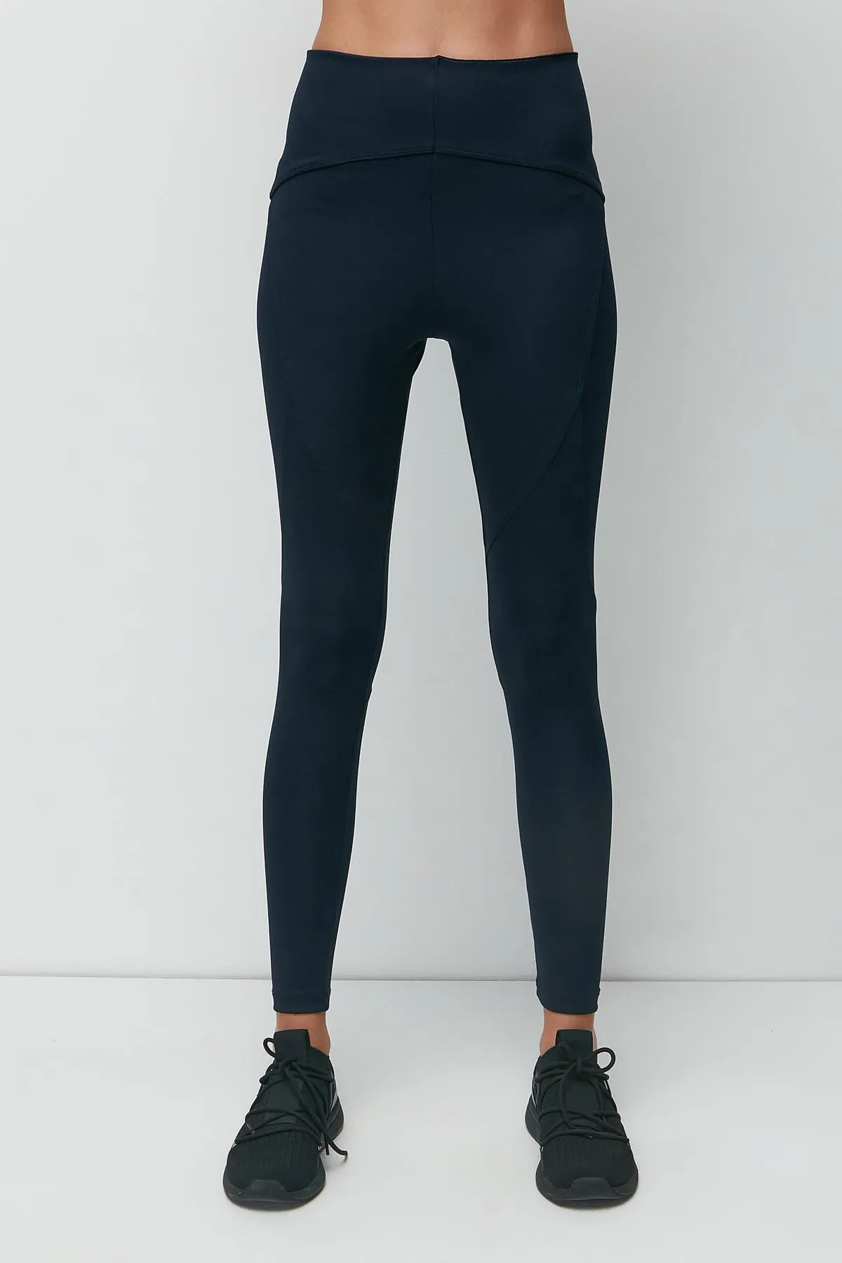C&City  Karyoka lange Sport-Leggings mit hoher Taille, 9403, Marineblau