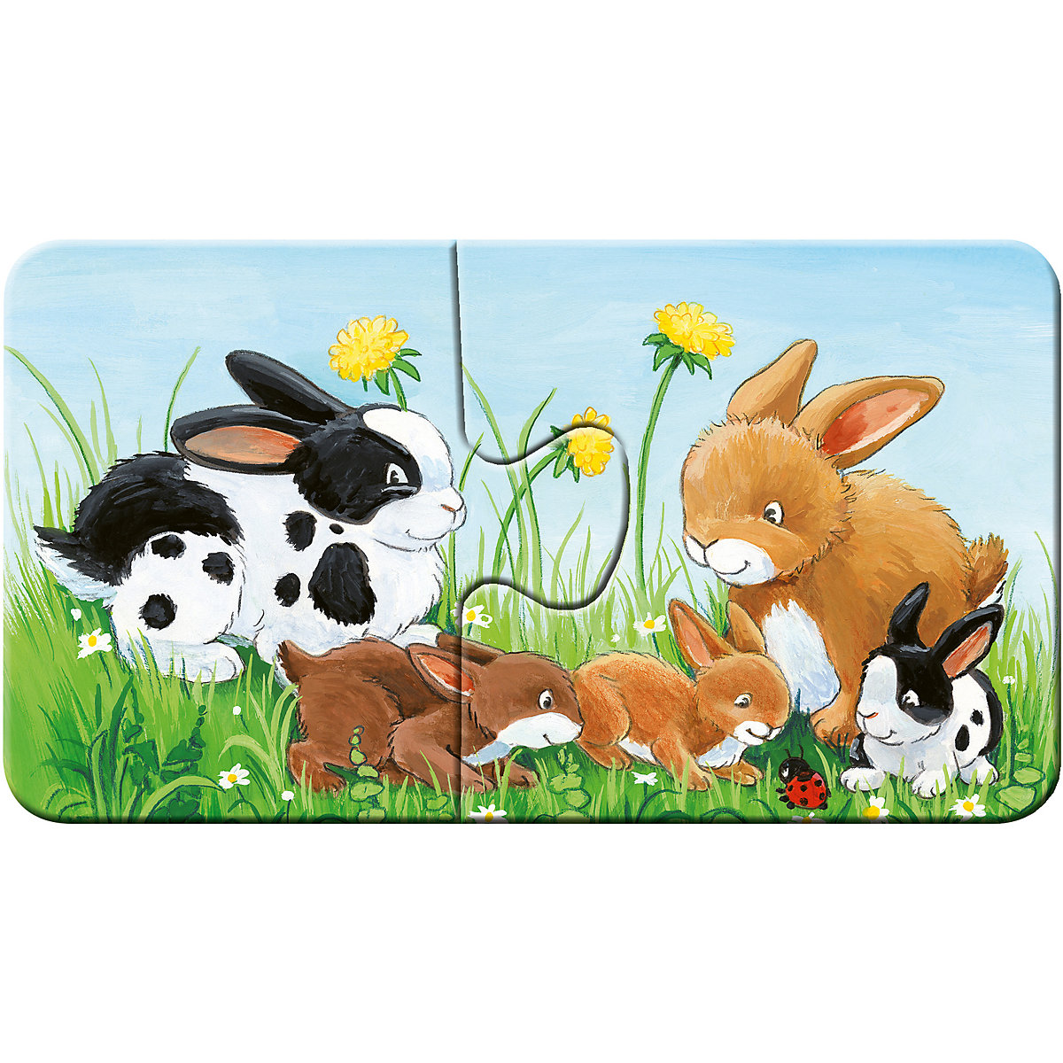 my first puzzles  - Tierfamilien auf dem Bauernhof, 9 x 2 Teile