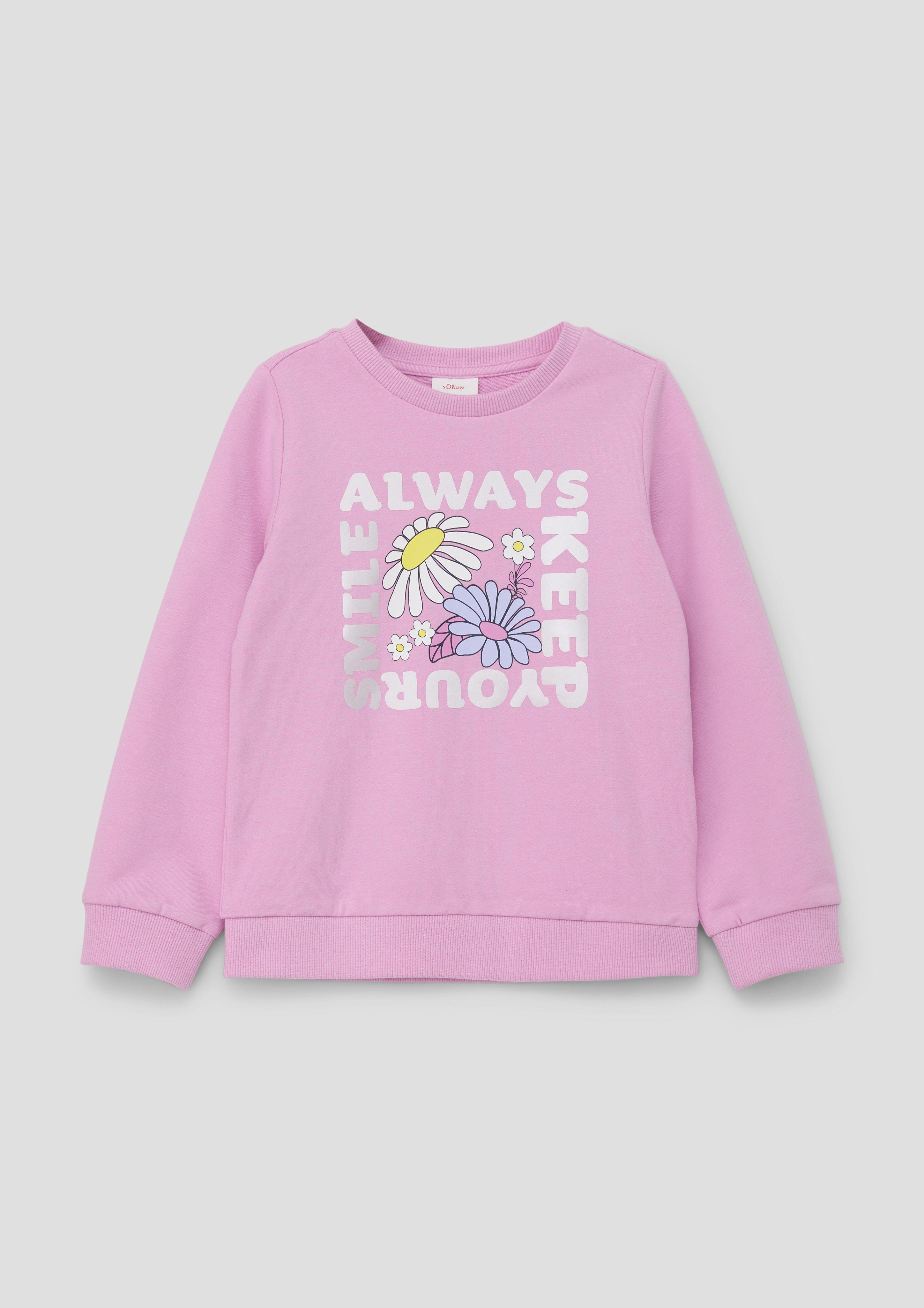 Sweatshirt mit reflektierendem Schriftprint  2142084-4442