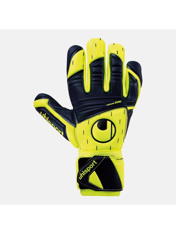 uhlsport  Torwarthandschuhe CLASSIC ABSOLUTGRIP HN PRO JR. in fluo gelb/marine günstig kaufen 3