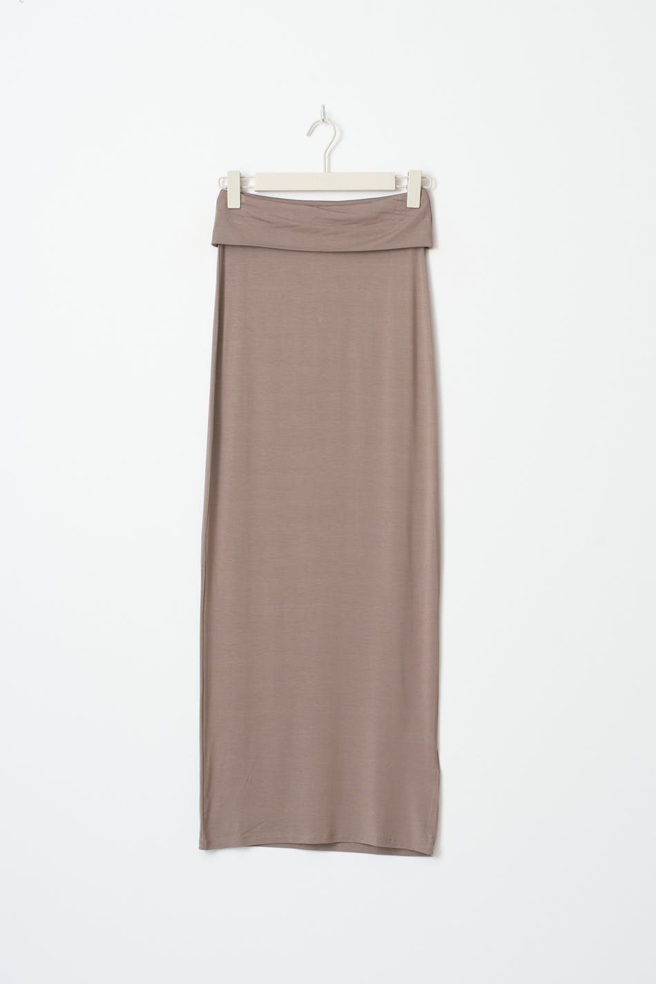 Soft touch folded maxi skirt