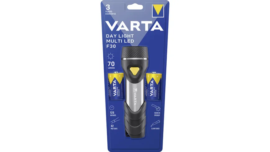 VARTA Day Light Multi LED F30 2D mit Batt.