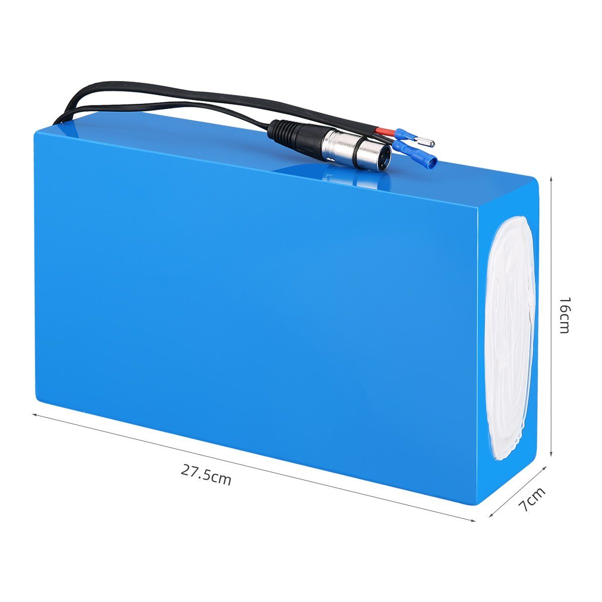 Fangqi 36V 20AH( 720Wh) Universal Li-ion E-Bike Akku für 200-800W mit Ladegerät E-Bike Akku, Batteriegröße:210×160×70mm