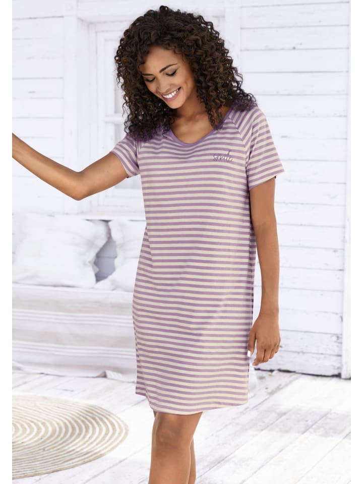 VIVANCE DREAMS Sleepshirt in Lila günstig kaufen
