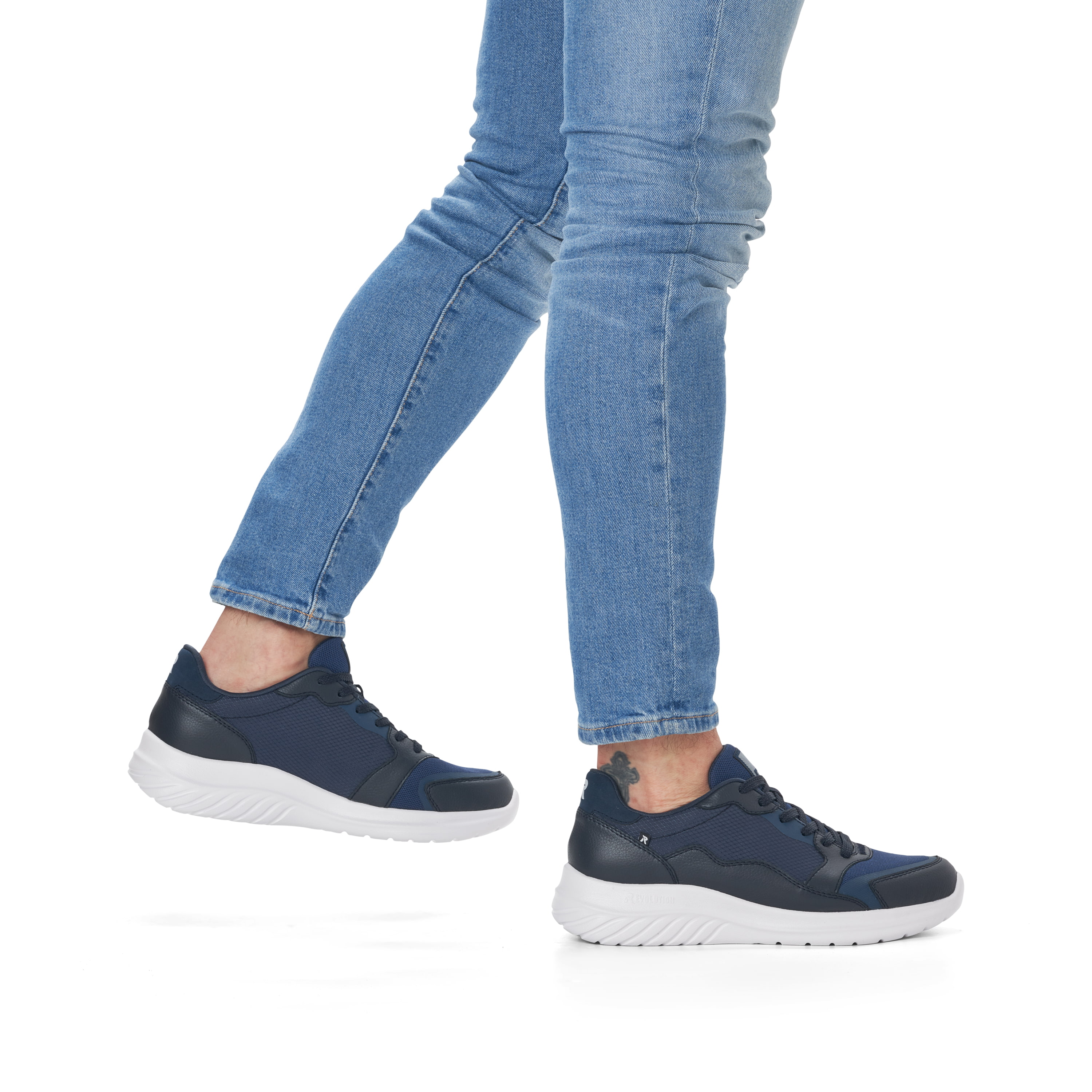 Rieker Herren Sneaker Low navy blue