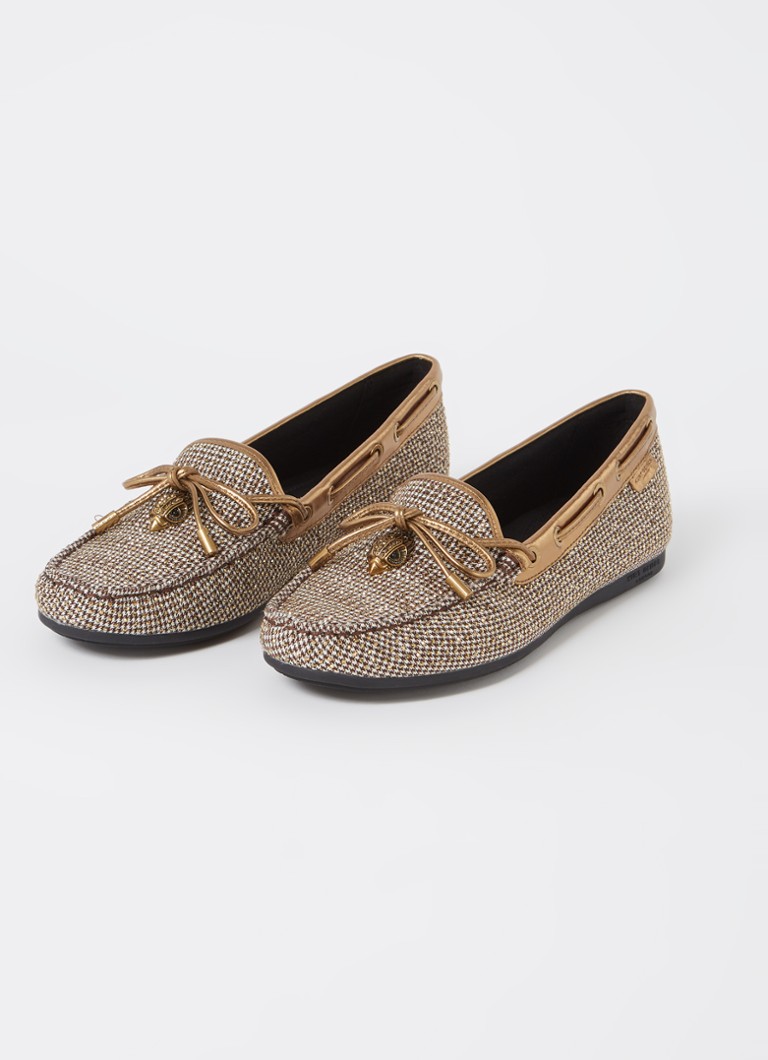 Mocassino Kurt Geiger Eagle con dettagli in pelle e strass