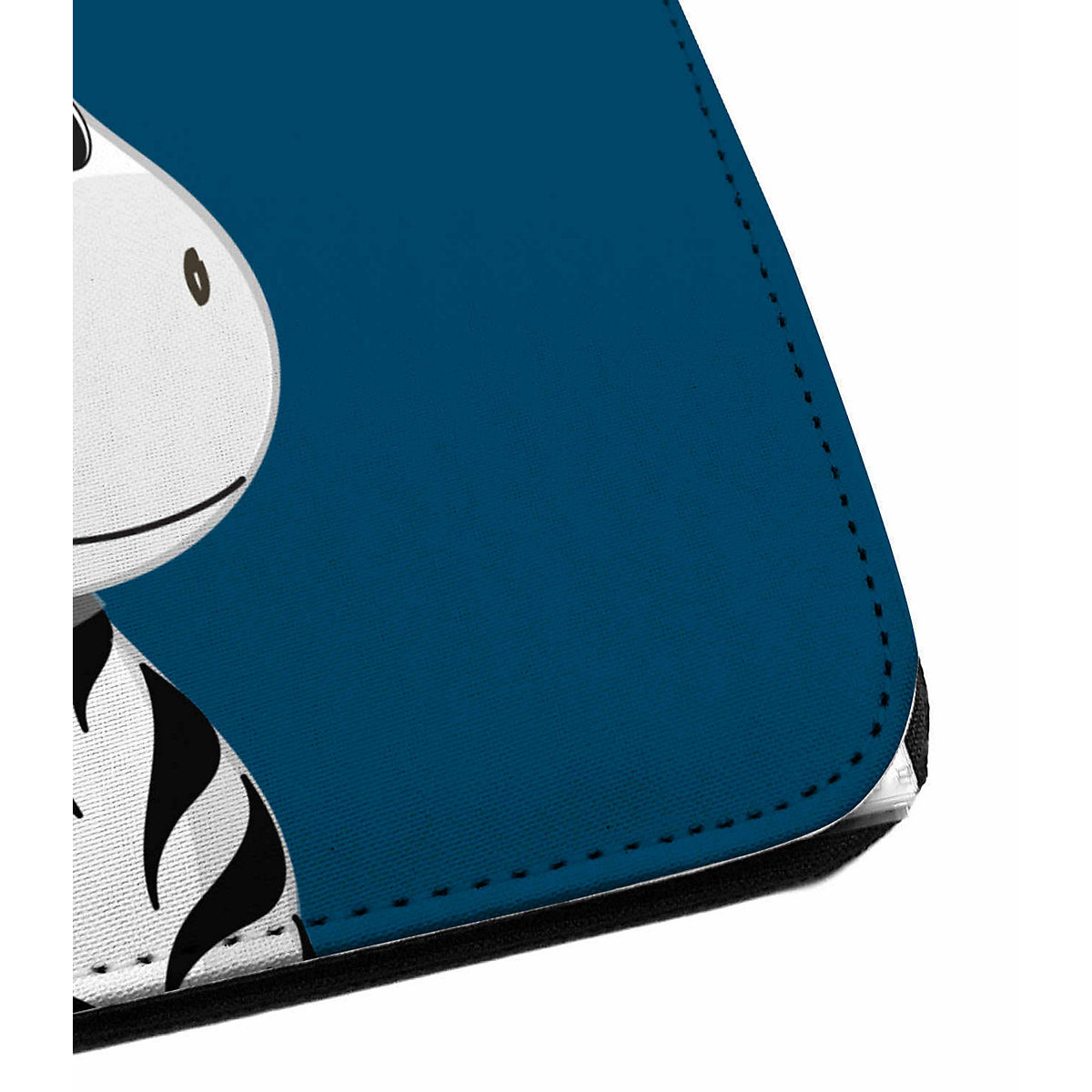 Zeugnismappe / Dokumentemappe mit Name personalisiert Zebra Blau