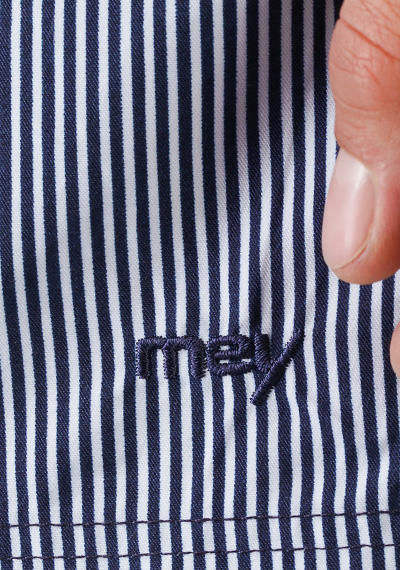 Mey, Badeshorts, Mikrofaser, navy gestreift
