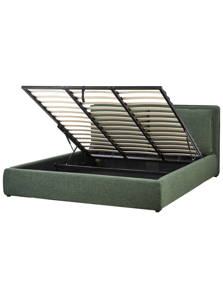 Beliani Doppelbett BAJONNA in Grün - (W) 204 x (H) 102 x (L) 235 cm günstig kaufen onesize